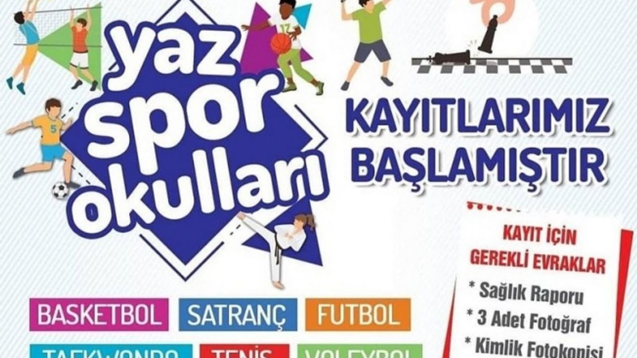 Çiğli'de 6 branşta yaz spor kursları açıldı