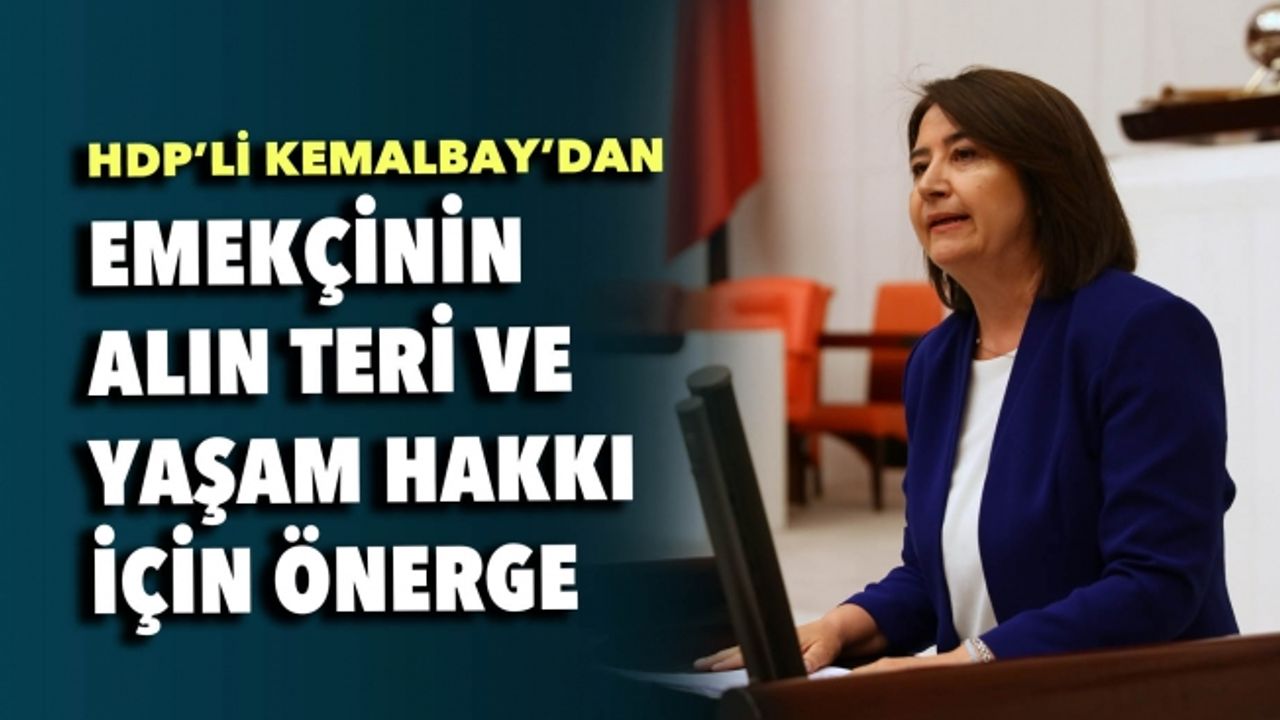 HDP'li Kemalbay, emekçinin alın teri ve yaşam hakkı için araştırma önergesi verdi