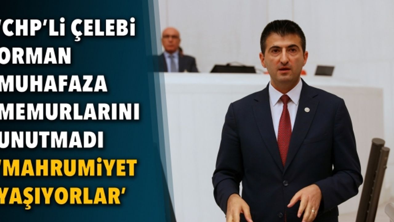 CHP’li Çelebi, Orman Muhafaza Memurlarını unutmadı