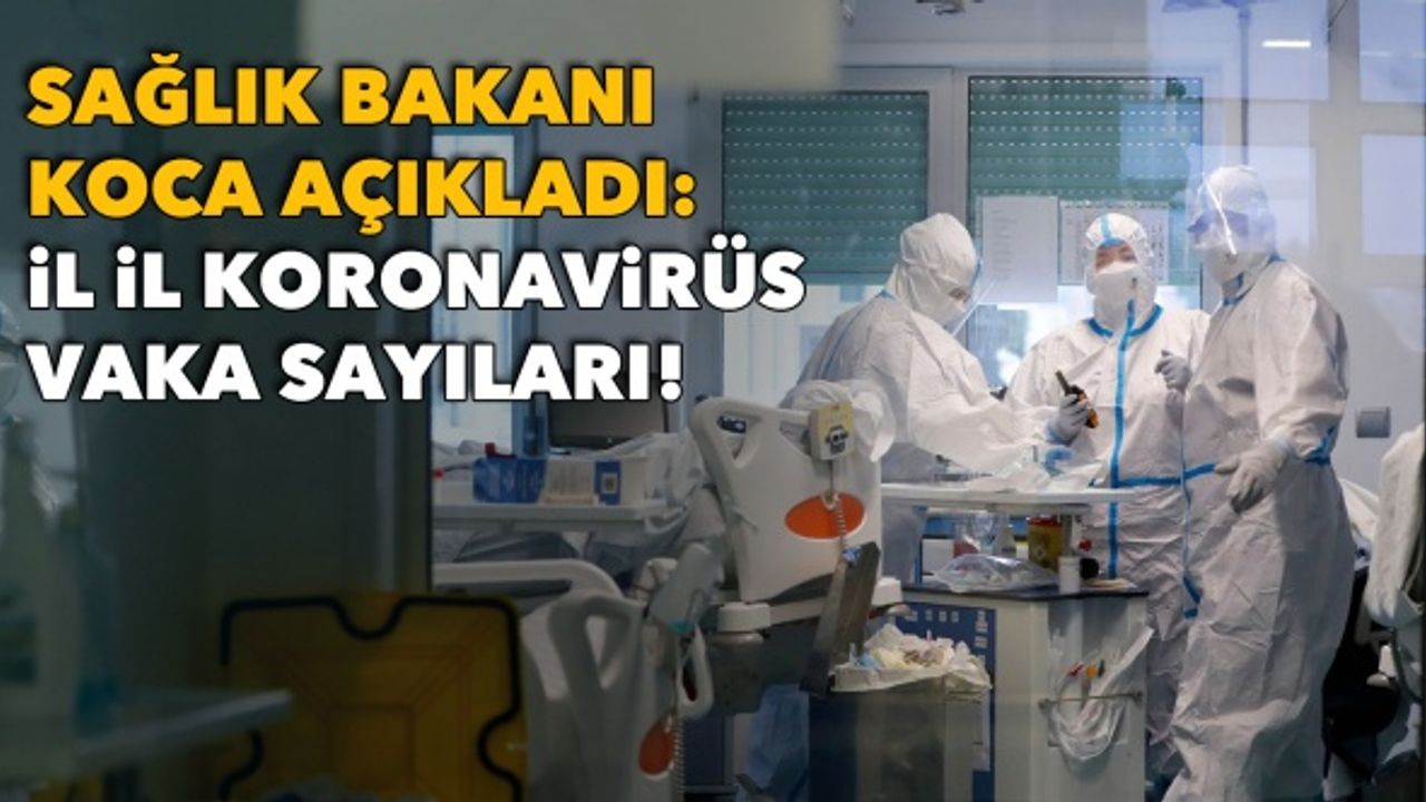 Fahrettin Koca'dan haritalı paylaşım: İl il koronavirüs vaka sayıları!
