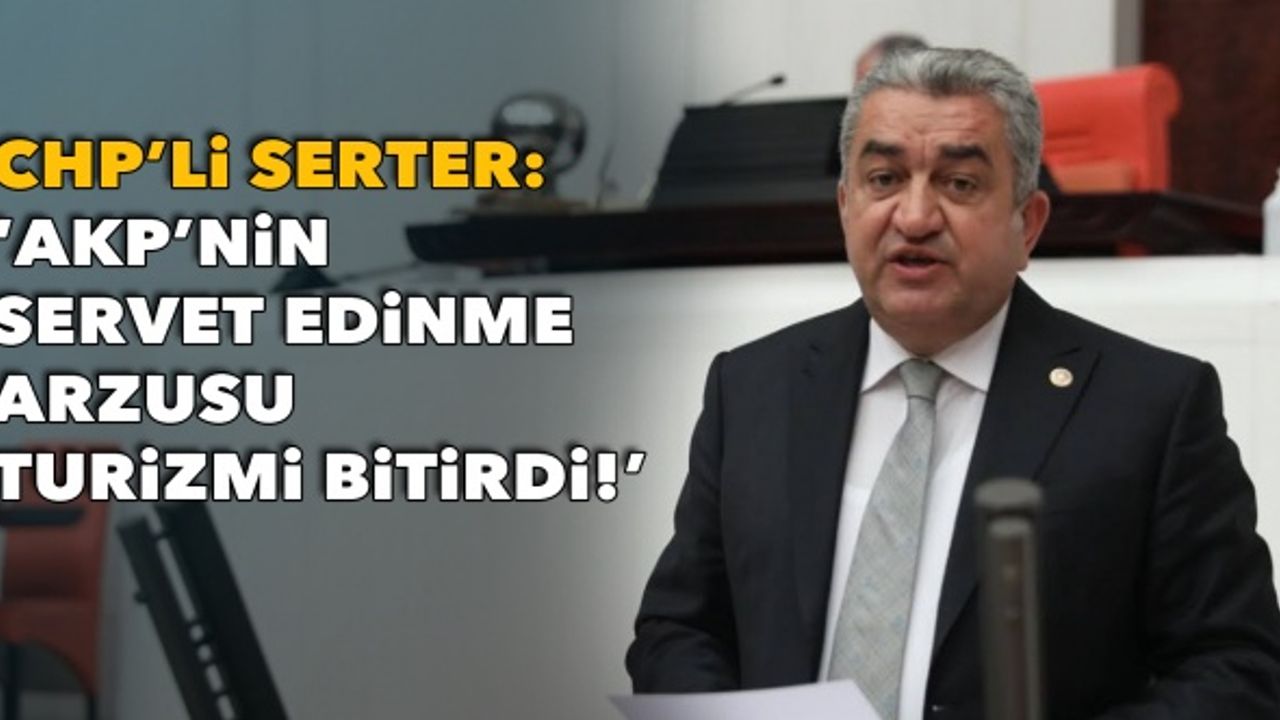 Serter: 'Turizm düzenlemesi adı teşvik, kendisi ceza kanunu ve milli güvenlik sorunu'