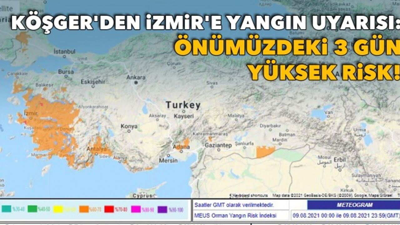 Vali Köşger'den İzmir'e yangın uyarısı: Önümüzdeki 3 gün yüksek risk!
