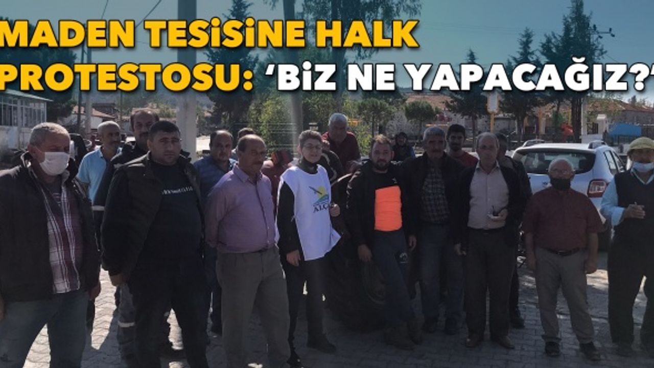 Aliağa'da maden tesisine halk protestosu: 'Son meramızı elimizden alırsanız ne yapacağız?'