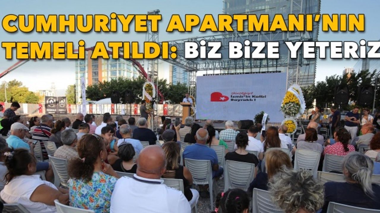 Cumhuriyet Apartmanı’nın temeli atıldı! Başkan Sandal: “Biz bize yeteriz”