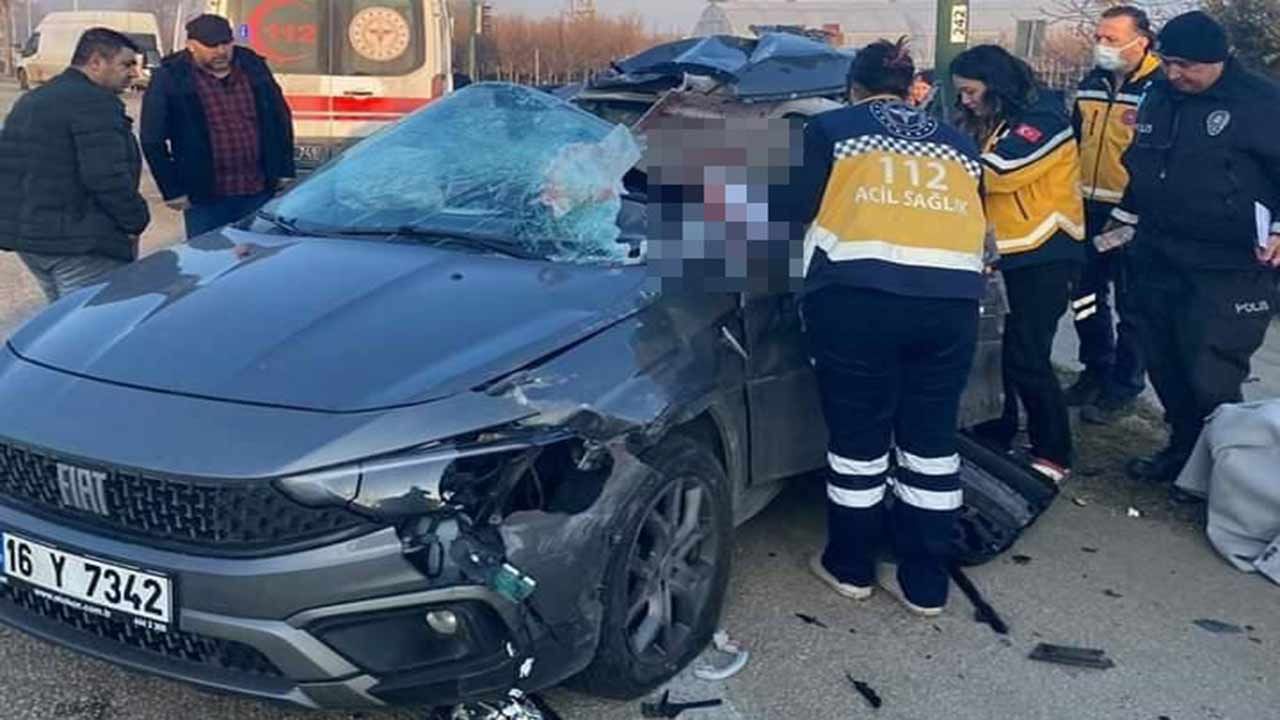 Bursa'da trafik kazası! Kadın sürücü hayatını kaybetti