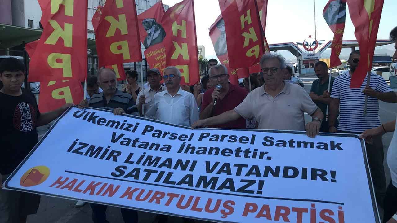 HKP, Alsancak Limanı'nın satılmasını protesto etti: Vatana ihanettir!