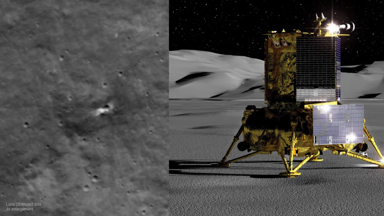 Rusya'nın Uzay Aracı Luna-25, Ay'da dev krater oluşturdu