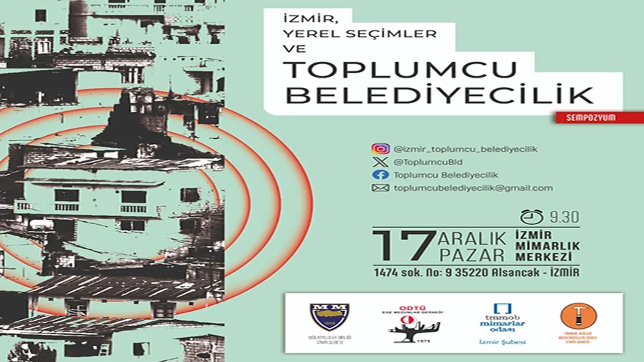 İzmir’de halk için toplumcu belediyecilik tartışılacak