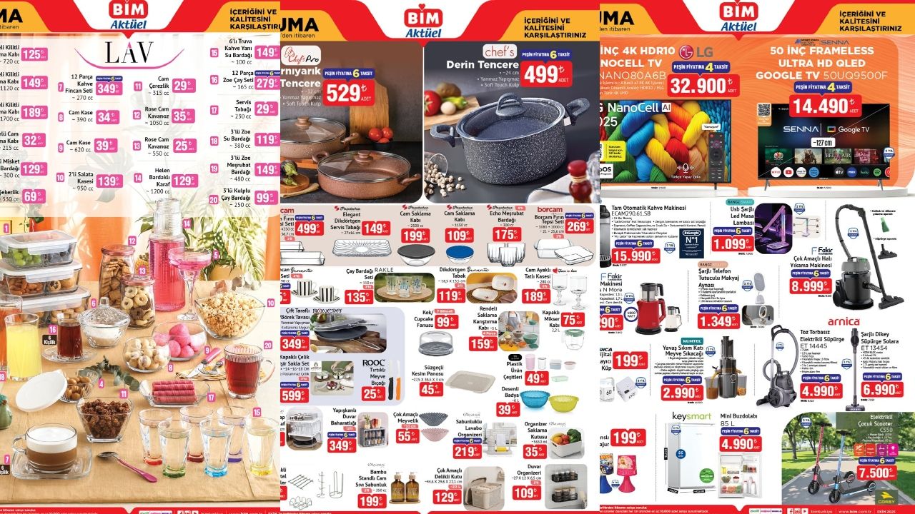 Ekim ayının son BİM aktüel ürünler kataloğu yayında: Yarın BİM’deki fırsatlar kaçmaz