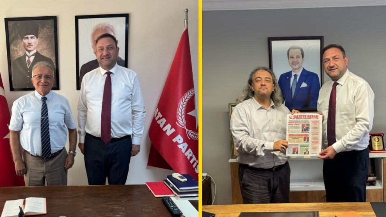 Yeniden Refah ve Vatan’ı ziyaret etti… Gümrükçü’den siyasi nezaket buluşmaları