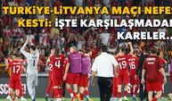 Türkiye-Litvanya maçı nefes kesti: İşte karşılaşmadan kareler...