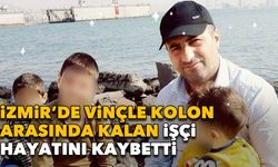 Vinçle kolon arasında kalan işçi hayatını kaybetti