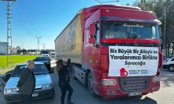 Bayraklı Belediyesi'nin yardım tırları umut oluyor
