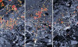 NASA, depremle ilgili uydu fotoğraflarını yayınladı