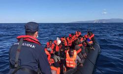 İzmir Urla'da 41 göçmen kurtarıldı!