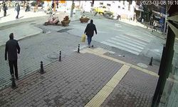 Kalp krizi geçiren taksici kaza yaptı! İşte o anlar...