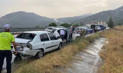Aydın'da zincirleme trafik kazası: 3 km kuyruk oluştu