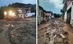 Köşk’te sağanak yağış hayatı felç etti   