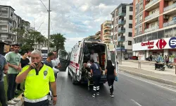 Milas’ta motosiklet sürücüsünü kaskı kurtardı