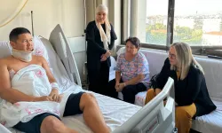 İzmir'de düşen helikopterden kurtulan Kırgız pilotun tedavisi sürüyor