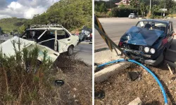 Fethiye'de trafik kazası | Araçlar hurdaya döndü