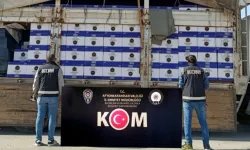 Durdurulan TIR'daki 4 milyon 600 bin kaçak makarona el konuldu