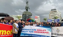 İzmir Emek ve Demokrasi Güçleri adalet için yürüdü: Karanlığa teslim olmayacağız