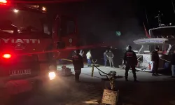 Akyaka Limanında yangın: Motoryat alevler içinde kaldı