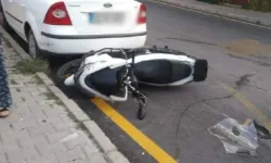 Hızını alamayıp motokuryeye çarptı: Olay yerinden kaçtı!