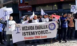 Emeklilikte Adalet Derneği'nden İzmir'de eylem: Bizler borçlu değil alacaklıyız 