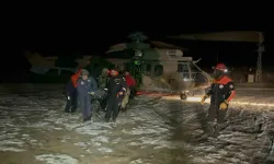 Hasan Dağı’nda yaralanan amatör sporcu helikopterle kurtarıldı