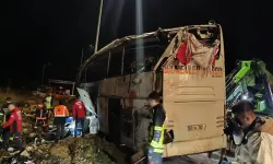 Facia böyle gelmiş: Mersin'de otobüsün kaza anı böyle görüntülendi