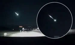 Görüntüler İzmir'de çekildi: Ödemiş'te meteor düştü iddiası   