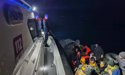 Ayvacık açıklarında 14’ü çocuk, 42 kaçak göçmen kurtarıldı
