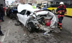 Malatya'da 7 araçlı zincirleme kaza: 1’i ağır 5 yaralı