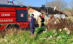 İzmir'de tek katlı evde yangın: 1 kişi öldü