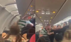 Uçakta panik anları: Sarhoş yolcu polise saldırdı