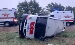 Afyonkarahisar'da işçi minibüsü devrildi: 14 kişi yaralı
