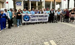 İzmir'de memurlardan tepki: Emekten tasarruf olmaz