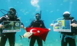 Ali Koç yeniden başkan seçildi, dalgıçlar suyun altında kutladı