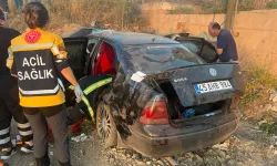 Afyon'da acı kaza: Şarampole devrilen araçta 1 kişi öldü, 4 kişi yaralandı