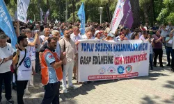 Büyükşehir emekçileri eyleme devam etti: AKP'nin yasakları ardına sığınıyorsunuz!