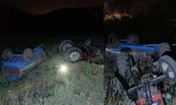 İzmir'de korkunç kaza: Şarampole devrilen traktörün altında kaldı
