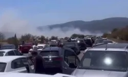 İzmir'de Çeşme, Urla ve Menderes'te orman yangını: Çeşme otobanı trafiğe kapatıldı