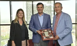 Atila Sertel, Başkan Ferdi Zeyrek'i ziyaret etti