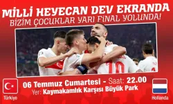 Çiğli'de dev ekran: Milli maç heyecanı yaşanacak