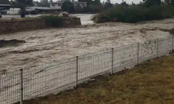 Denizli'de şiddetli yağış dereyi taşırdı: Çatılar uçtu, ekili araziler sular altında