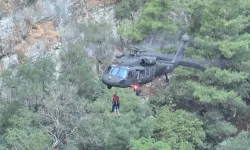 Kazdağları'nda mahsur kaldılar: 10 kişi helikopterle kurtarıldı