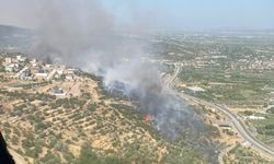 Menemen'de makilik alanda yangın: Müdahale devam ediyor
