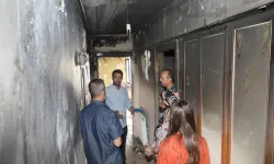Manisa'da evi yanan adama belediye destek oldu